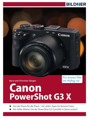 cover image of Canon PowerShot G3 X